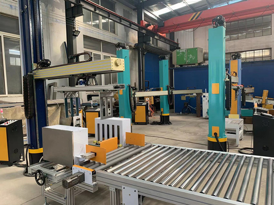 Single Column Rotating Pallet Stacker Machine 2200 380v For Carton Box