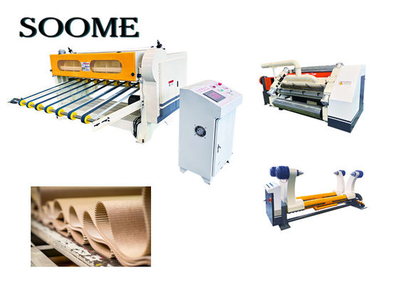 Steam Heating 1800mm Corrugated Cardboard Production Line Single Layers Box Making Machine