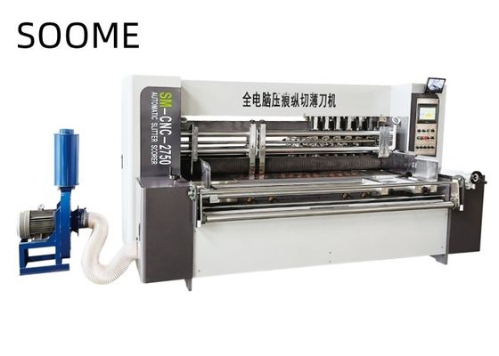 Auto Lead Edge Feeder Computer Automatic Adjustment CNC Thin Blade Slitter Scorer Machine