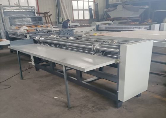 Manual Feeder Rotary Blade Slitting Scoring Machine For Cardboard Manufacturing Plant