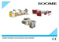 Single Facer Carton Production Line , Auto Cycle Corrugated Box Gluing Machine