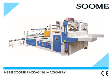 Custom Corrugated Carton Folder Gluer , Semi Auto Folding And Gluing Machine