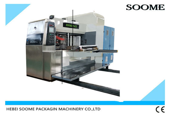 Pizza Box Corrugated Flexo 200pcs/Min Printing Die Cutting Machine