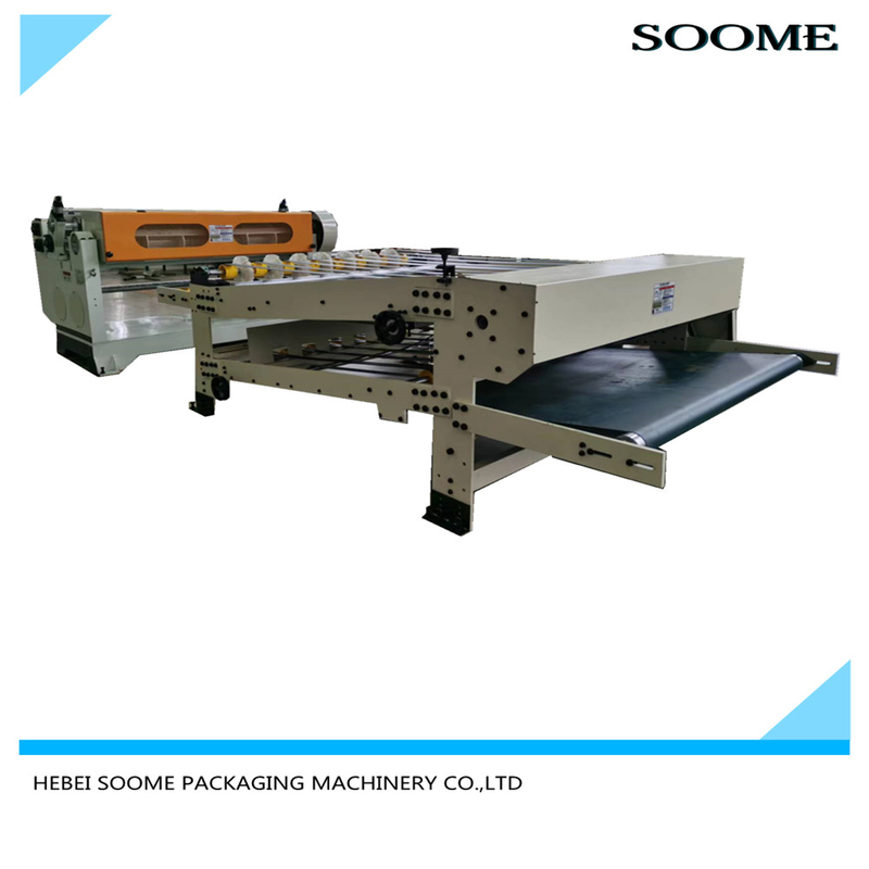 2500mm Touch Screen Corrugated Sheet Cutter Machine Online Cardboard Packing Line