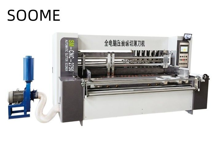 Auto Lead Edge Feeder Computer Automatic Adjustment CNC Thin Blade Slitter Scorer Machine