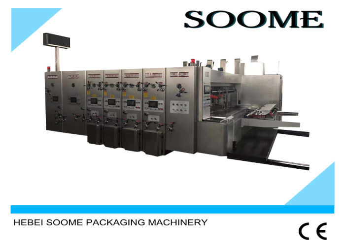 Servo Type Corrugated Carton Flexo Printing Machine Die Cutting Packing