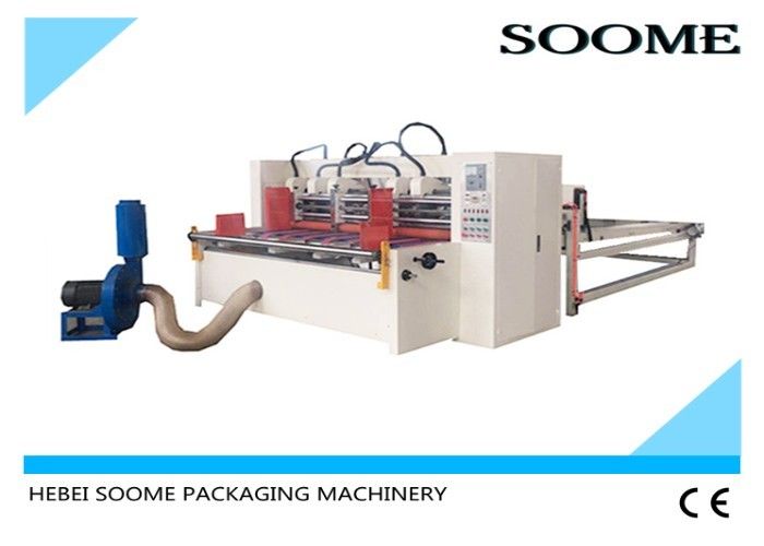 Auto Thin Blade Slitter Scorer Machine Feeding Corrugated Paper 2500mm Wide With Count Stacker