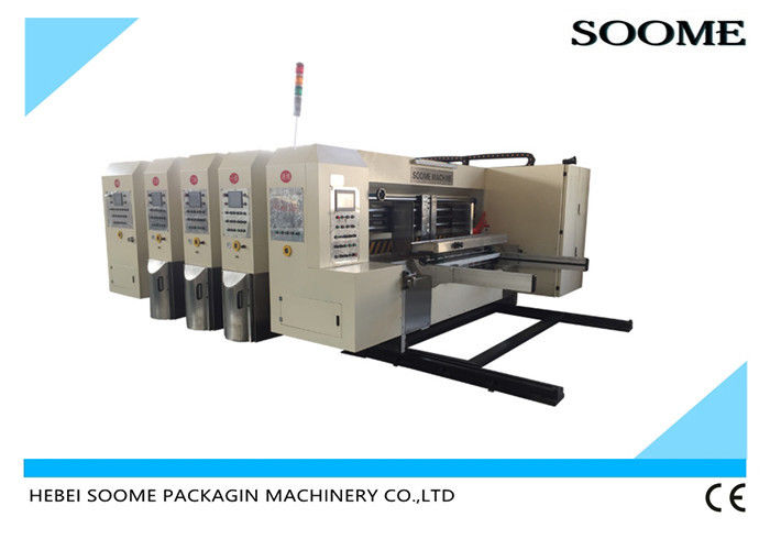 Corrugated Cardboard 3 Colors Flexo Printer Slotter Machine
