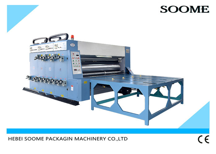 Chain Feeding 920mm Corrugated Carton Printing Machine Flexo Ink 3 Color