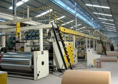 5 Layer Corrugated Cardboard Production Line , Electrical Cardboard Packaging Machine