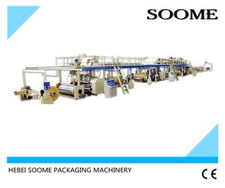5 Layer Corrugated Cardboard Production Line , Electrical Cardboard Packaging Machine