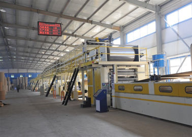 5 Layers Corrugated Cardboard Production Line Fully Automatic 1 Year Warranty