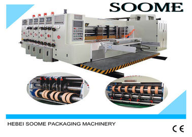 High Efficiency Flexo Printer Slotter , 220V 380V Corrugated Box Printing Machine