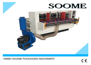 Manual Control Cardboard Creasing Machine Vacuum Suction For Long Paper Slitting