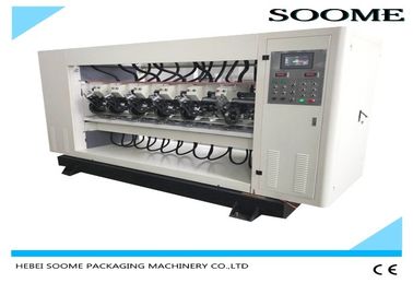 PLC Controlled Slitter Scorer Machine For Cutting Corrugated Box Up Down Lift Type