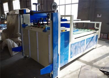 Electric Semi Automatic Carton Folding Gluing Machine Reduce Floor Space
