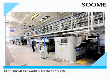 Corrugated Paper Sheets Carton Production Line Electric Driven Type 380V / 50HZ