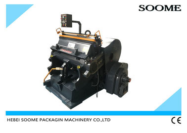 CE 7.5kw Manual Paper Creasing Platten Die Cutting Machinery with multi colors