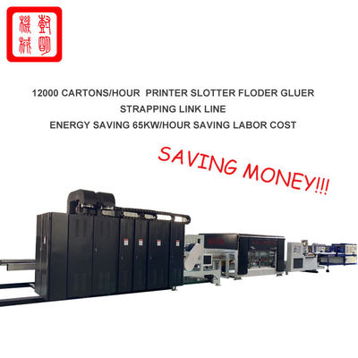 Computer Controlled Cardboard Flexo Printer Slotter Line