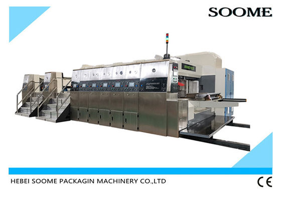 Colorful Box Coating Paper 2.4m Corrugated Printing Machine
