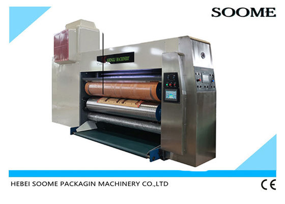 Pizza Box Corrugated Flexo 200pcs/Min Printing Die Cutting Machine