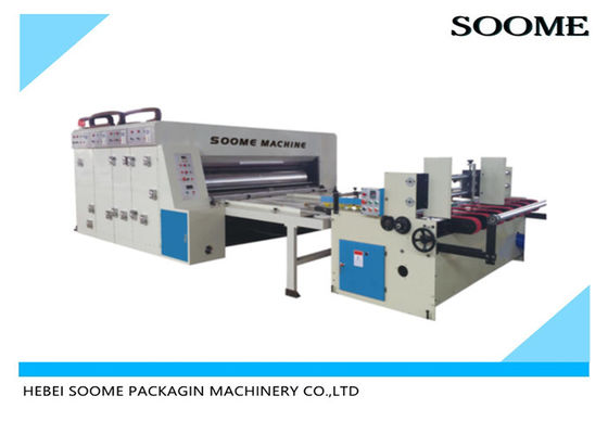 Paperboard 60pcs/Min 2 Colour Flexo Printing Machine With Slotter