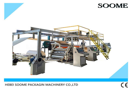 Electrical 1800mm Mill Roll Stand 3 Layer Corrugated Cardboard Production Line