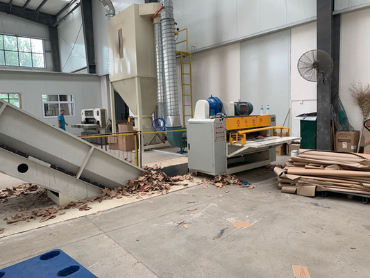 1t/Hour 1500 Gear Drive Carton Box Shredder Machine For Waste Paper Packing Station