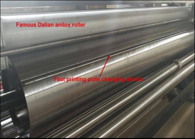 PLC Touch Screen Corrugated Box Printing Machine , Auto 4 Colors Flexo ...